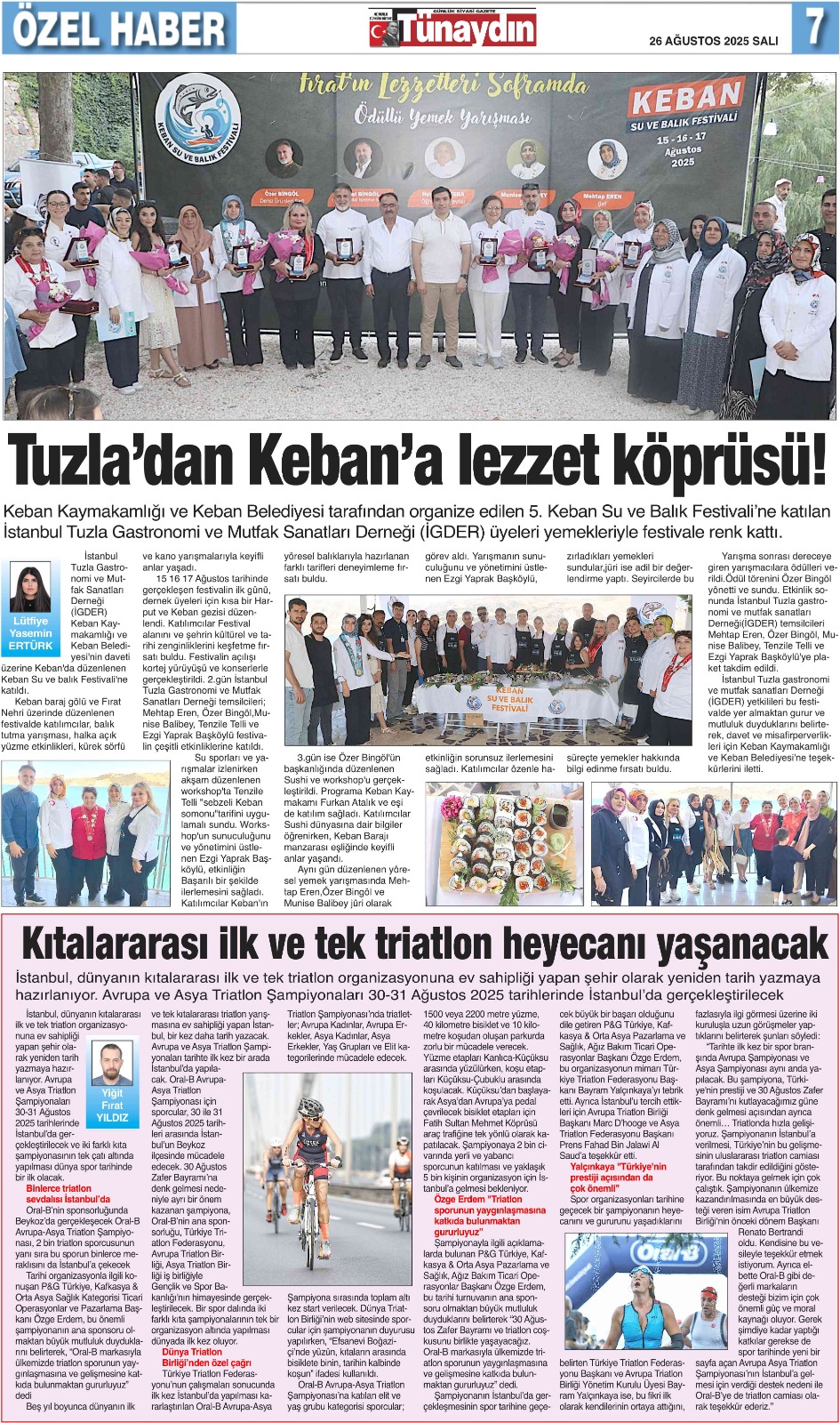 TUZLADAN KEBAN'A LEZZET KÖPRÜSÜ
